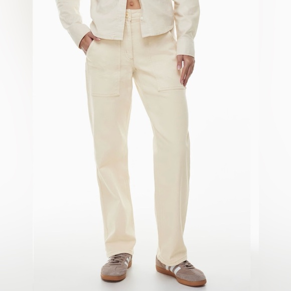 ISO: ❤️ Aritzia Wilfred Free Modern Utility Pant Light Birch size 0 / XS - Picture 2 of 3